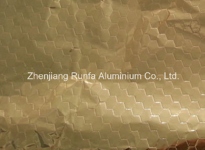 Folha doméstica em relevo em alumínio 